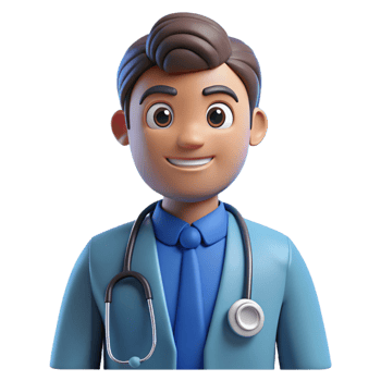 elegant contemporary Confident male doctor, stethoscope, scrubs, high resolution png