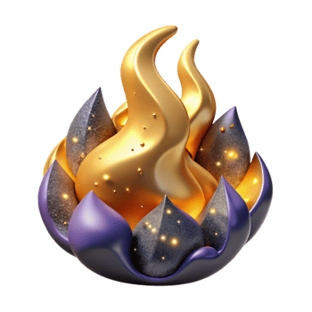 beautiful traditional Flame and Smoke Cutout Isolated authentic png
