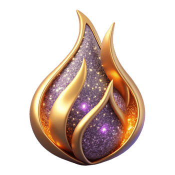 elegant abstract Flame with Sparks Cutout original png