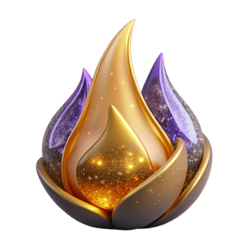 beautiful contemporary Flame with Transparent Background Cutout png