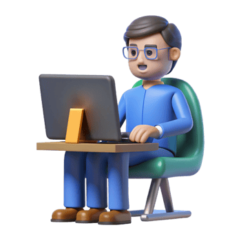 dramatic rustic Programmer coding on a computer, detailed png