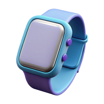 impressive minimalist A modern smart watch with a blank screen premium png
