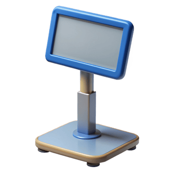 serene classic A monitor stand with adjustable height premium png