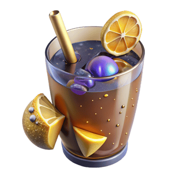 wonderful traditional Glass of Iced Tea with Lemon Wedge Cutout Transparent Background high resolution png