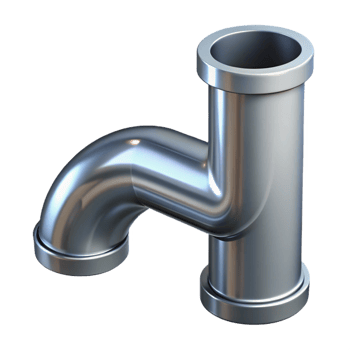 impressive artistic Steel pipe, galvanized, industrial, genuine png