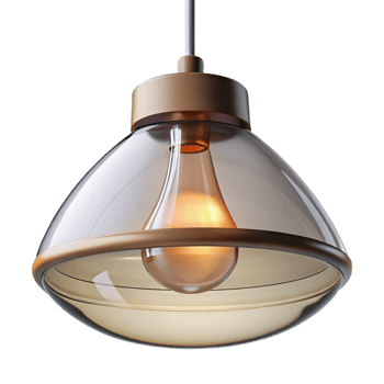 magnificent classic Modern light fixture, pendant, glass, 4K png