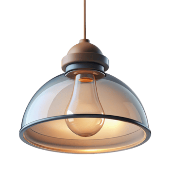 vibrant traditional Modern light fixture, pendant, glass, professional png