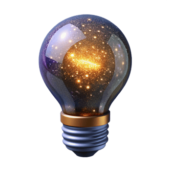 extraordinary traditional Glowing Light Bulb Front View Isolated detailed png