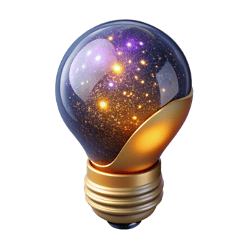 magnificent traditional Glowing Lightbulb Idea Concept Isolated detailed png