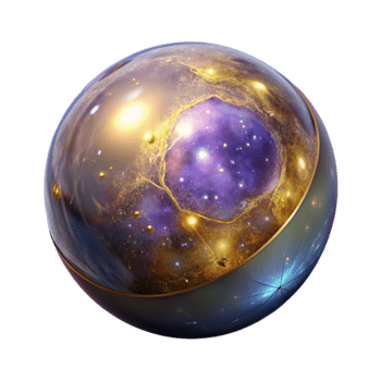 serene traditional Glowing Orb with Ethereal Light Isolated detailed png