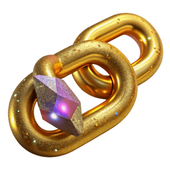 impressive traditional Gold Chain Link Thick Cutout high quality png
