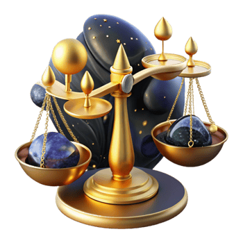 elegant rustic Golden Scale Tipping Towards Risk Cutout png
