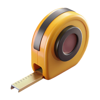 impressive classic Tape measure, extended, genuine png