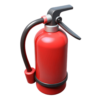 magnificent minimalist Fire extinguisher, red, genuine png