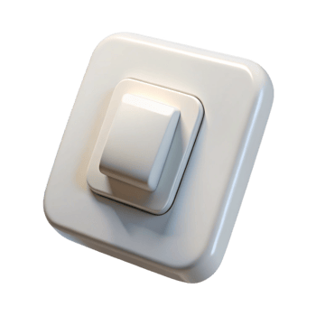 magnificent abstract Light switch, white, premium png