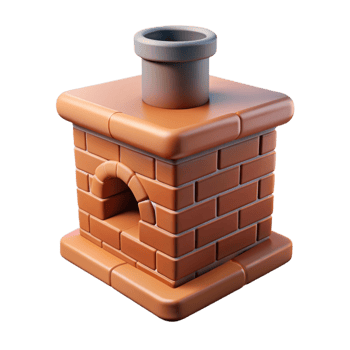 dramatic minimalist Chimney, brick, detailed png