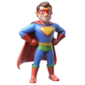 beautiful contemporary Superhero in costume exclusive png