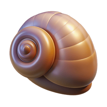 dramatic rustic Snail shell genuine png