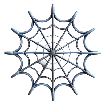 elegant traditional Close up of a spider web original png