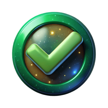 beautiful abstract Green Checkmark Circle Icon Transparent Background high quality png