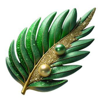 elegant creative Green Fern Leaf Close Up Cutout Transparent Background genuine png