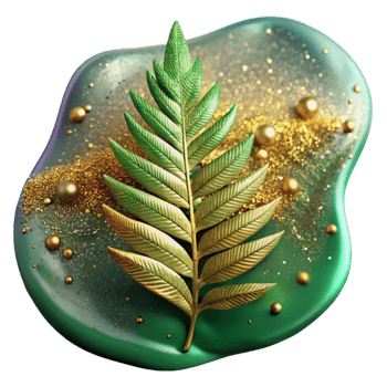 beautiful contemporary Green Fern Leaf Close Up Cutout Transparent Background exclusive png