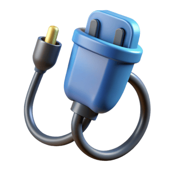 wonderful creative Electric car charging cable 4K png