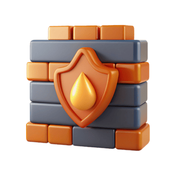 elegant vintage Cybersecurity firewall icon genuine png