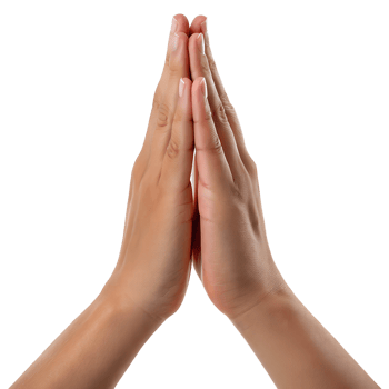 Hands clasped in prayer, a symbol of faith, devotion, and inner isolated on transparent background png
