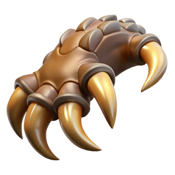 magnificent abstract A detailed, realistic illustration of a dragon's claw high resolution png