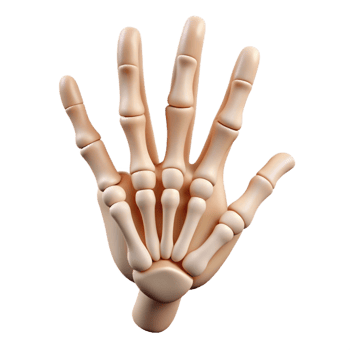 dramatic classic A realistic illustration of a skeletal hand reaching out detailed png