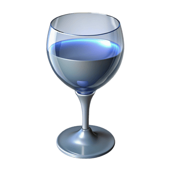 dramatic modern A wine glass, elegant stem, crystal clear original png