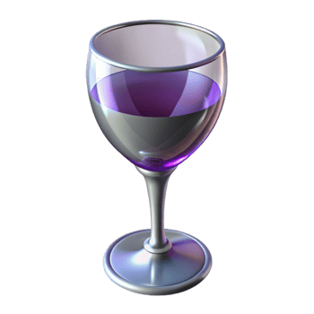 serene vintage A wine glass, elegant stem, crystal clear genuine png