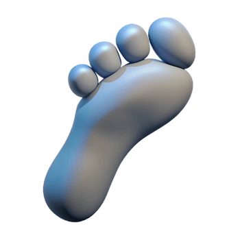 extraordinary traditional A footprint, human, bare foot 4K png