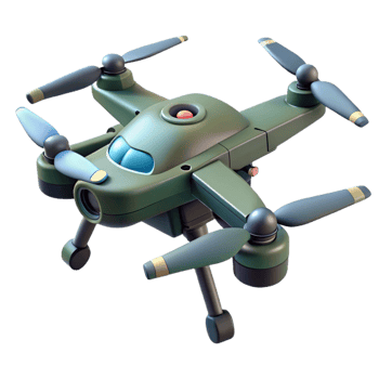 stunning contemporary Military Drone with advanced targeting system high quality png