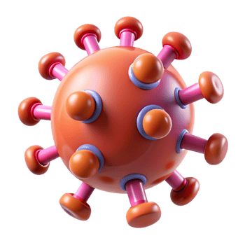elegant contemporary Advanced Medical Nanobots targeting a virus 4K png