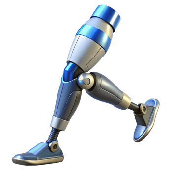 wonderful traditional Cybernetic Leg Prosthetic with enhanced speed and agility exclusive png