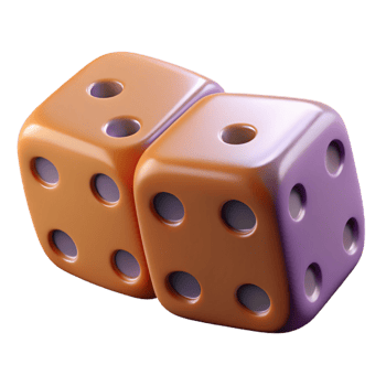 elegant rustic A pair of dice, showing snake eyes, high quality png