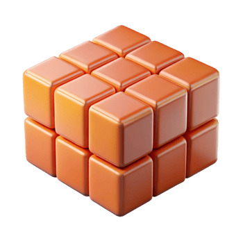 wonderful rustic A Rubik's Cube, unsolved, 4K png