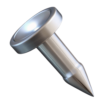 stunning contemporary A nail, silver, pointed, authentic png