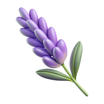 dramatic classic Sprig of lavender professional png