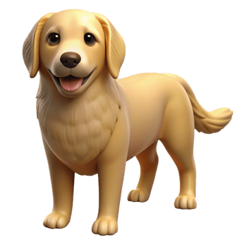 magnificent traditional Golden retriever dog, genuine png