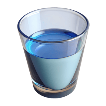 extraordinary minimalist Glass of water, 4K png