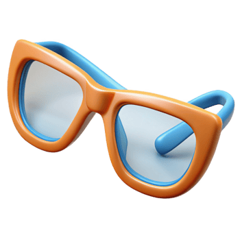 elegant classic Pair of eyeglasses, 4K png