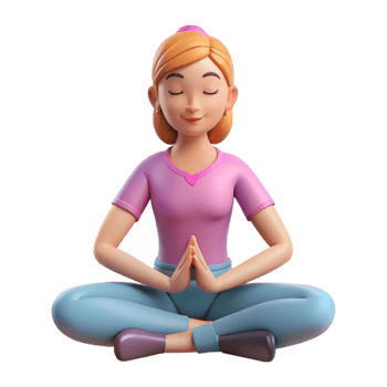 dramatic vintage Meditating woman in yoga pose, exclusive png