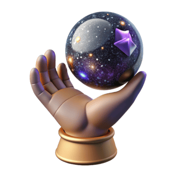 vibrant abstract Hand Reaching for Destiny Isolated Element Transparent Background png