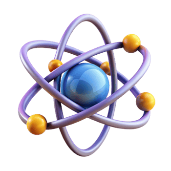 vibrant traditional An abstract representation of the atom professional png