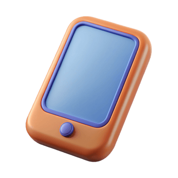 stunning rustic A single, stylized mobile phone icon premium png