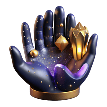 serene minimalist Hand Reaching Outward From Darkness Cutout high quality png