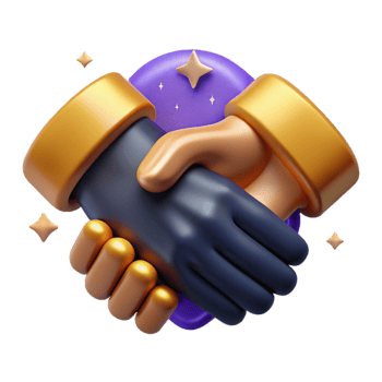 magnificent rustic Handshake Icon in Flat Style Isolated professional png